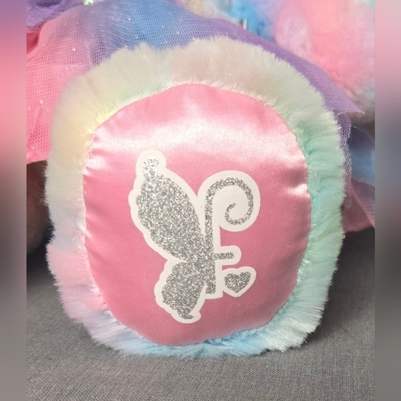 Build-A-Bear Rainbow Plush with Heartbeat Sound & Tutu Outfit 16" - Picture 3 of 12